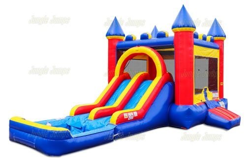 Double Lane Combo inflatable bounce house rental